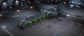 Caterpillar Ghoulish Green - Landed in hangar.jpg