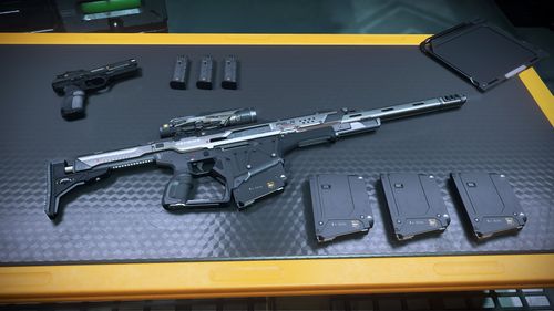 Concept art of P6-LR Sniper Rifle